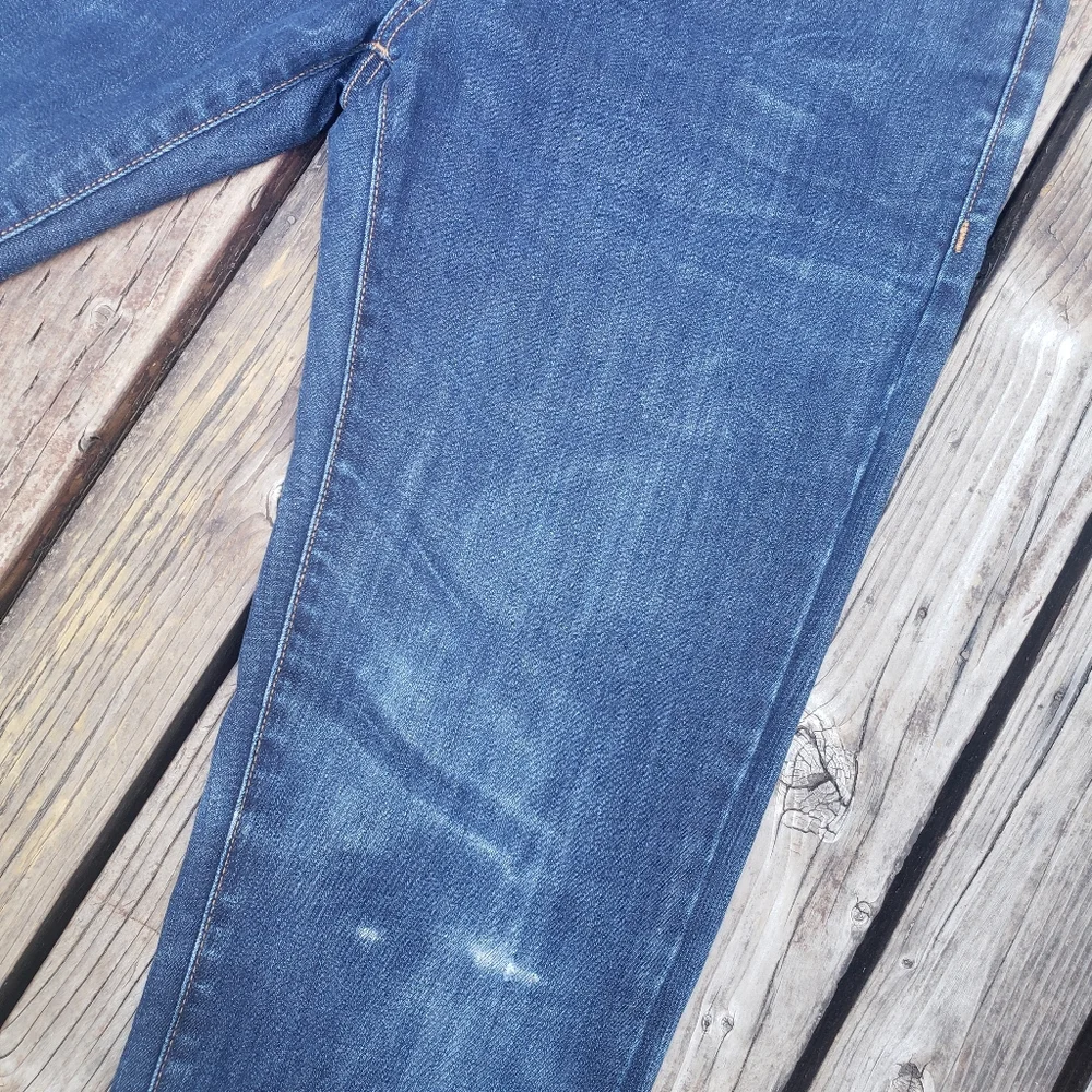 American Eagle Outfitters FLEX Dark Blue and Distressed Jeans - 32x34